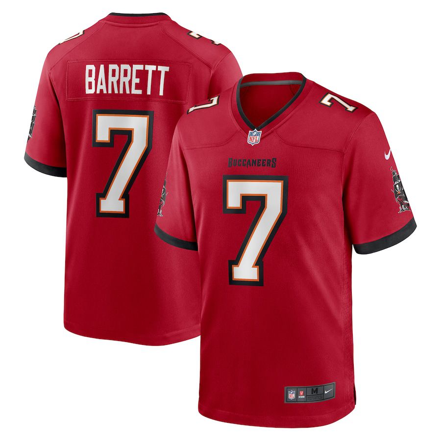 Men Tampa Bay Buccaneers #7 Shaquil Barrett Nike Red Game Player NFL Jersey->customized nfl jersey->Custom Jersey